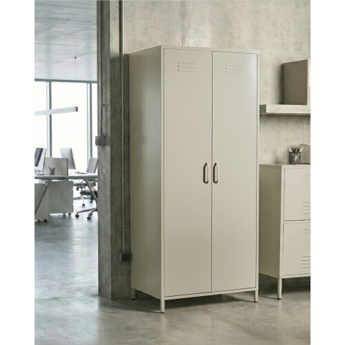 Beliani Storage Unit VARNA Metal Light Beige 1