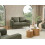 Beliani Sofa 2 Seater LOUSTO Fabric Green 2