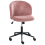 Beliani Office Chair MILES Corduroy Pink 4