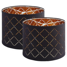 2pcs Lamp Shades,Drum Lampshades About 11.6inchTopx12.6inchBottomx9.8inch High,Inches Lampshades for Table Lamp