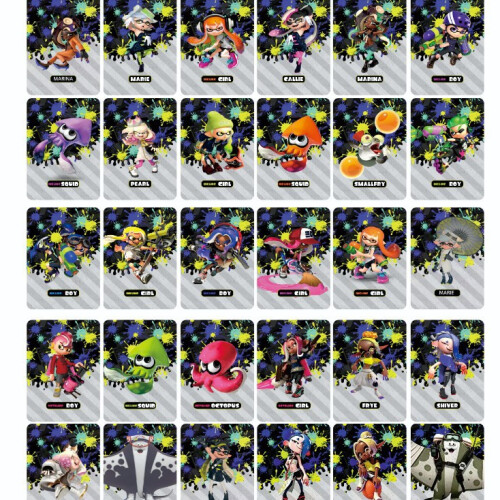 Newest 30Pcs Full Set Mini Amiibo Cards for Splatoon 1 2 3