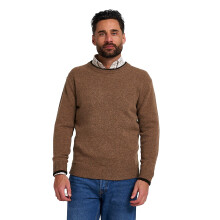 Jack Pyke Ashcombe 100% Lambswool Crew Neck Knitted Jumper Pullover Barley Medium