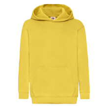 (12-13 Years, Sunflower) Fruit Of The Loom Childrens/Kids Classic Hooded Sweatshirt