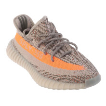 (5 UK, Grey/Orange) Yeezy Unisex Adult Boost 350 V2 Trainers