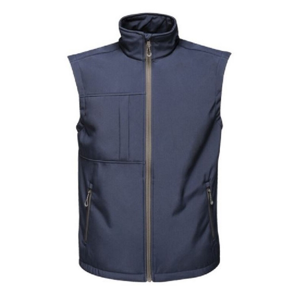 Regatta Men's Grey Octagon Ii Printable Soft Shell Bodywarmer - Navy/Seal - Xs - Navy/Seal - 96% Polyester/4% Elastane - Image 3