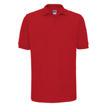 (M, Classic Red) Russell Mens Ripple Collar & Cuff Short Sleeve Polo Shirt