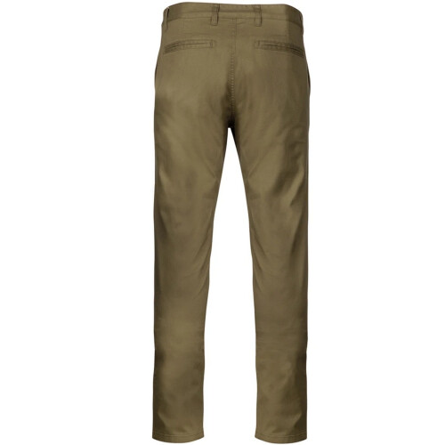 (M, Light Khaki) Kariban Mens Chino Trousers 1