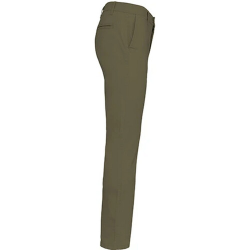 (M, Light Khaki) Kariban Mens Chino Trousers 2
