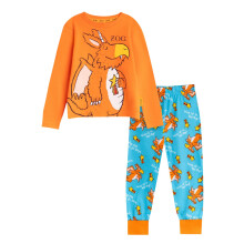 (5-6 Years, Orange/Blue) The Gruffalo Childrens/Kids Zog Long Pyjama Set