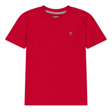 (14-15 Years, Red) Farah Childrens/Kids Denny Crew Neck T-Shirt