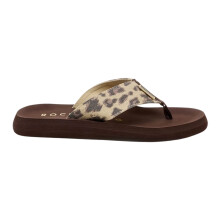 (5 UK, Tan) Rocket Dog Womens/Ladies Adios Leopard Print Flip Flops