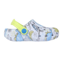 (7 UK Child, Green) SoulCal Childrens/Kids Dinosaur Clogs