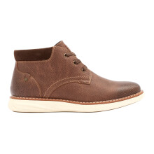 (7 UK, Tan) Nicholas Deakins Mens Terrier Leather Chukka Boots
