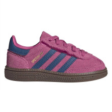 (8 UK Child, Shock Pink/Blue) Adidas Childrens/Kids Handball Spezial Suede Trainers