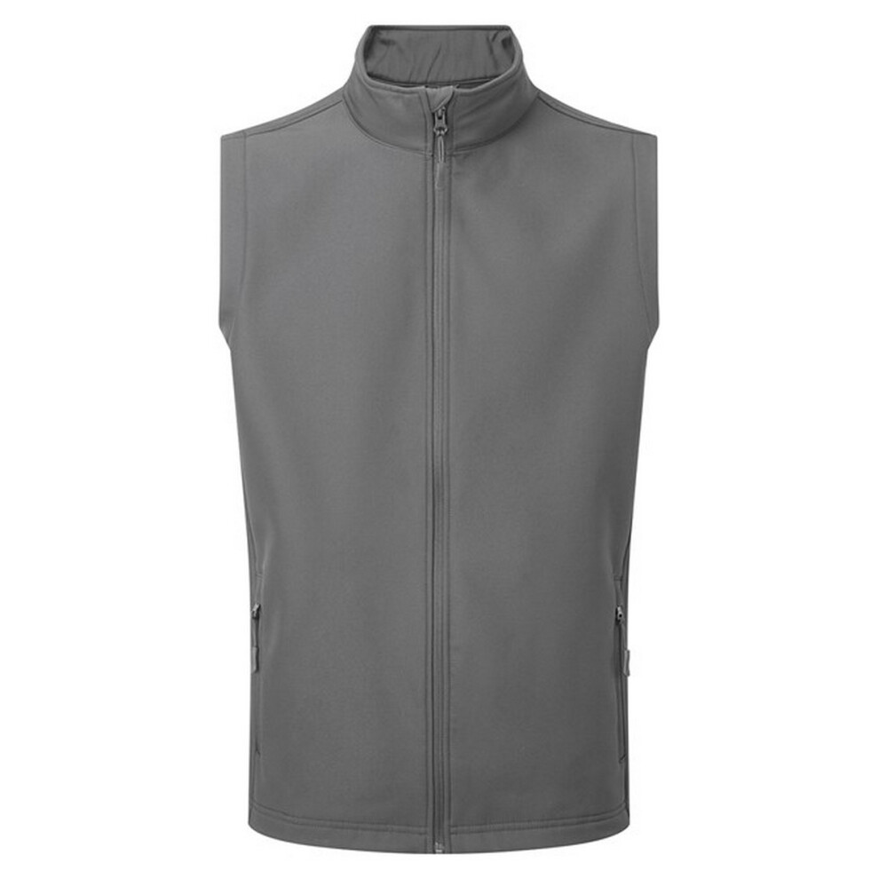 Premier (Xl, Dark Grey) Mens Windchecker Recycled Printable Gilet