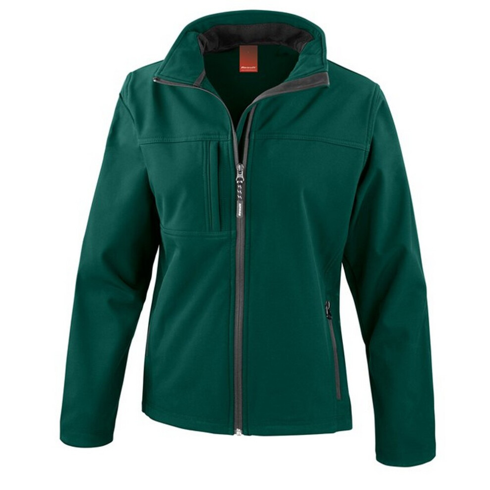 Result (12 Uk, Bottle Green) Womens/Ladies Classic Soft Shell Jacket