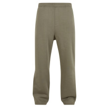 (5XL, Pale Olive) Build Your Brand Unisex Adult Fluffy Jogging Bottoms
