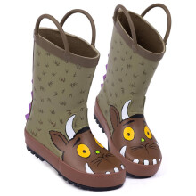 (7 UK Child, Brown) The Gruffalo Childrens/Kids 3D Spikes Wellington Boots