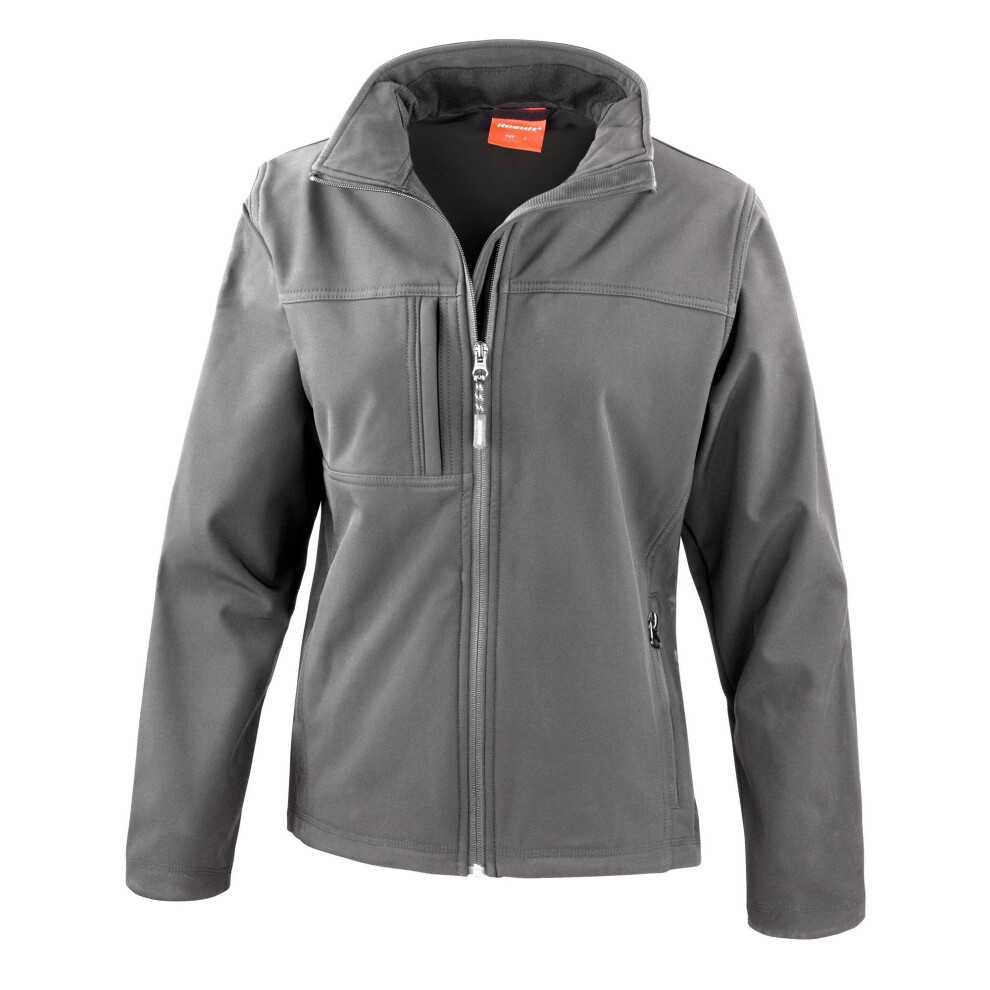 Result (10 Uk, Grey) Womens/Ladies Classic Softshell Soft Shell Jacket