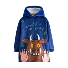 (6-8 Years, Blue/Brown) The Gruffalo Boys Hoodie Blanket