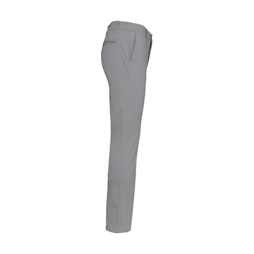 (46R, Fine Grey) Kariban Mens Plain Modern Chinos 2