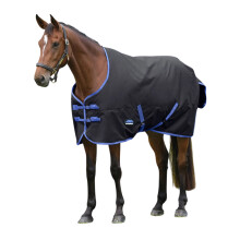 (6' 3", Black/Cobalt) Weatherbeeta Comfitec Tyro Standard-Neck 220g Horse Turnout Rug