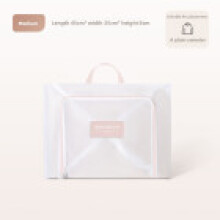 (Pink 45x35x8cm)Wäschesack aus Polyestergewebe mit Netzoberfläche und Stickdesign waschen für