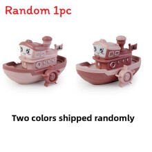 (Pink)Kids Bath Water Toy With Plastic Boat Bathing Play Designs For Gift Toddlers