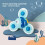 (Fish)Infant Plastic Rotating Rattle Toy With Crab Octopus For Coordination Handeye 1