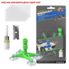 (Green)Kit de réparation fissure pare brise automobile avec réparation liquide et uv durcissement quotidien
