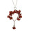 (Ruby Silver) Shape Alloy Tree Design Pendant Necklace With Adjustable Chain For Women 1