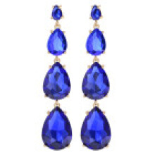 (Gold Blue) Earrings Elegant Drop Irregular Design Women Trendy Accessories Party Jewelry