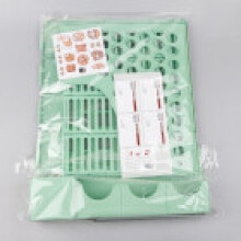 (Green)Metal Book Stand Partitions With Stickers Decoration For Student Office Holder Document
