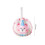 (Pink Round)Durable Mesh Laundry Protector With Bear And Dog Print Design For Home Use 1