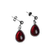 (Eardrop) Pendant Vampire Themed Necklace Alloy Chain With Cross Pattern Fashion For Gothic