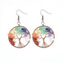 (Color B) White And Silver Crystal Tree Drop Earrings Alloy Outfits Craftsmanship Trendy