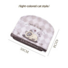 (Light Cat)Sac de lavage surface en maille avec dessin animé chat et chien imprimé design pour machine à laver