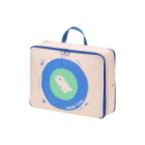 (Blue, 40x30x7cm) Bedding Polyester Organizer With Locking Seal For Home And Storage Moving Solutions