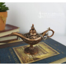 (Bronze) Magic Genie Lamps Incense Burners Retro Oil Home Classic Gift Decor