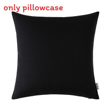 (Black) Outdoor Garden Waterproof Cushions Square Decorative Scatter Pads For Bench Patio Or Seat