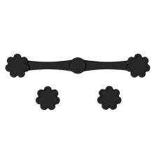 (Black Flower)Silicone Air Fryer Magnetic Clip Suitable For Secure Fixing And Safe Cooking