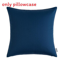(Dark Blue) Waterproof Garden Outdoor Cushions Square Decorative Scatter Pads For Bench Or Patio Seat