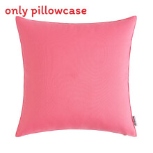 (Pink) Waterproof Garden Outdoor Cushions Square Decorative Scatter Pads For Bench Or Patio Seat