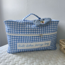 Bedding Cotton Kids Storage Bag With Handle For Nursery Convenience Travel And