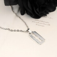 Retro Gothic Alloy Pendant Necklace With Geometric Design And Cross Chain For Women And Men