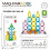 (Magnetic 40pcs)Castello delle Fiabe e Natale Puzzle Magnetico Set per Bambini Gioco Creativo 1