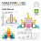 (Animals 35pcs)Castello delle Fiabe e Natale Puzzle Magnetico Set per Bambini Gioco Creativo 17