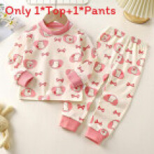 (Red, 90cm) Baby Unisex Cotton Pajama Suit With Long Sleeve And Pants For Indoor Comfort