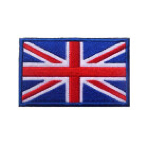 (Red Blue)England Flag Embroidered Arm Patch Clothing Backpack Cap Decorations Accessory