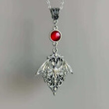 (Silver) Gothic Gothic Bat Jewelry With Adjustable Chain For Men Daily Women And